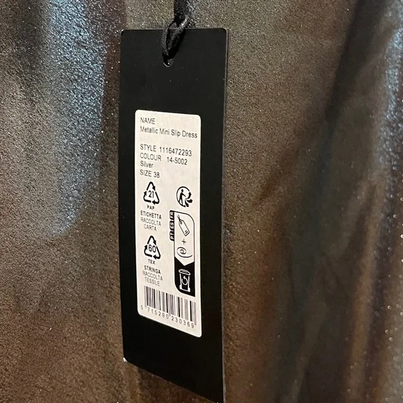 Sidney Metallic Stretch Satin Mini Dress - Picture 8 of 9